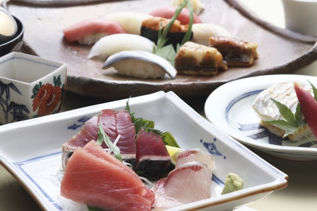 Yosuke Imada’s sushi and sashimi selection at the Chef's Table.