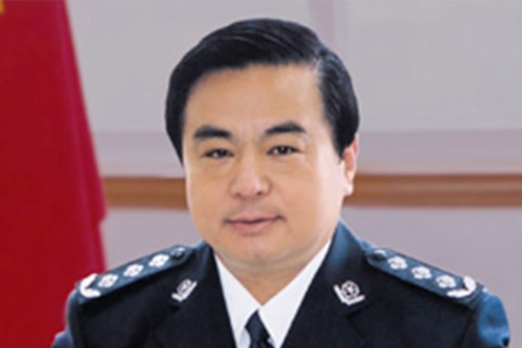 Wu Changshun, shown before he was targeted in a corruption investigation, was Tianjin’s municipal police chief. Photo: SCMP Pictures