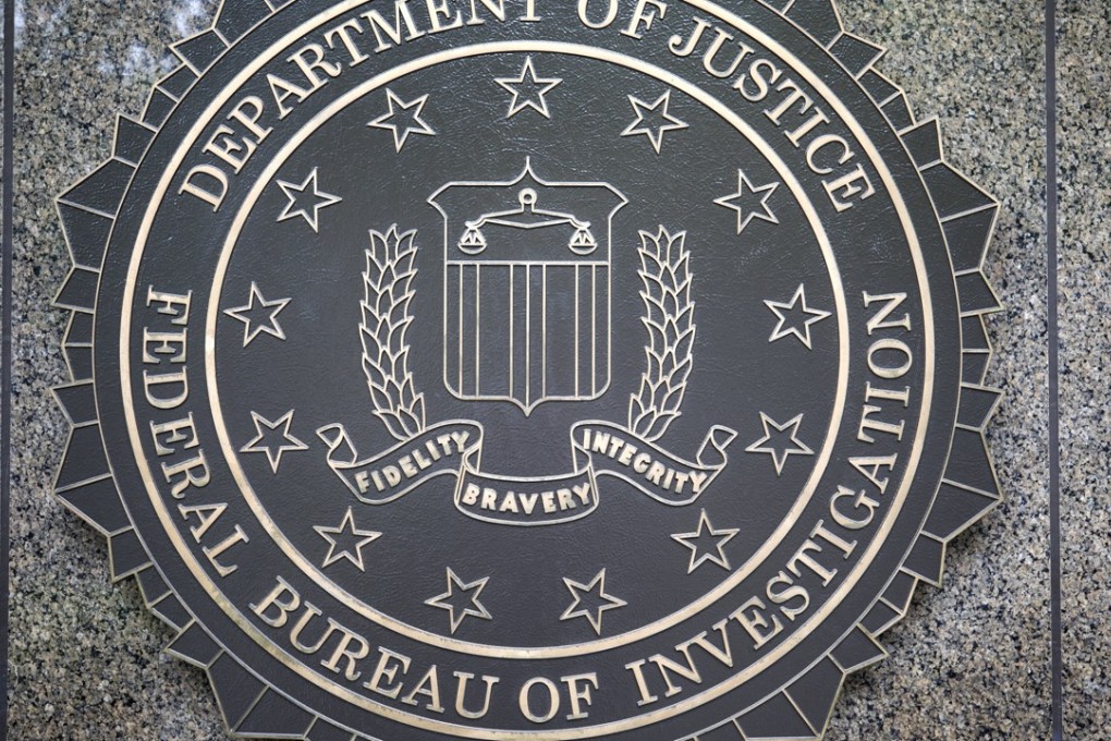 The seal of the Federal Bureau Of Investigation (FBI), the domestic intelligence and security service of the United States, at the facade of the J. Edgar Hoover FBI Building, in Washington, DC. The FBI arrested 19 suspected members of the Lucchese crime family in New York. Photo: EPA