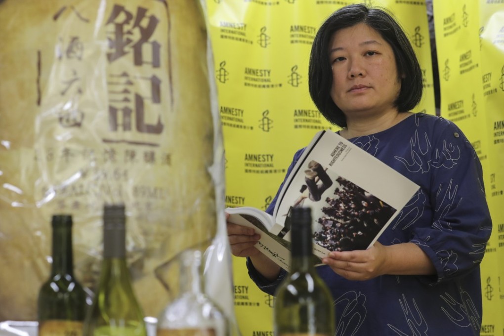 Amnesty International Hong Kong director Mabel Au says she is worried about declining human rights in the city. Photo: Edward Wong