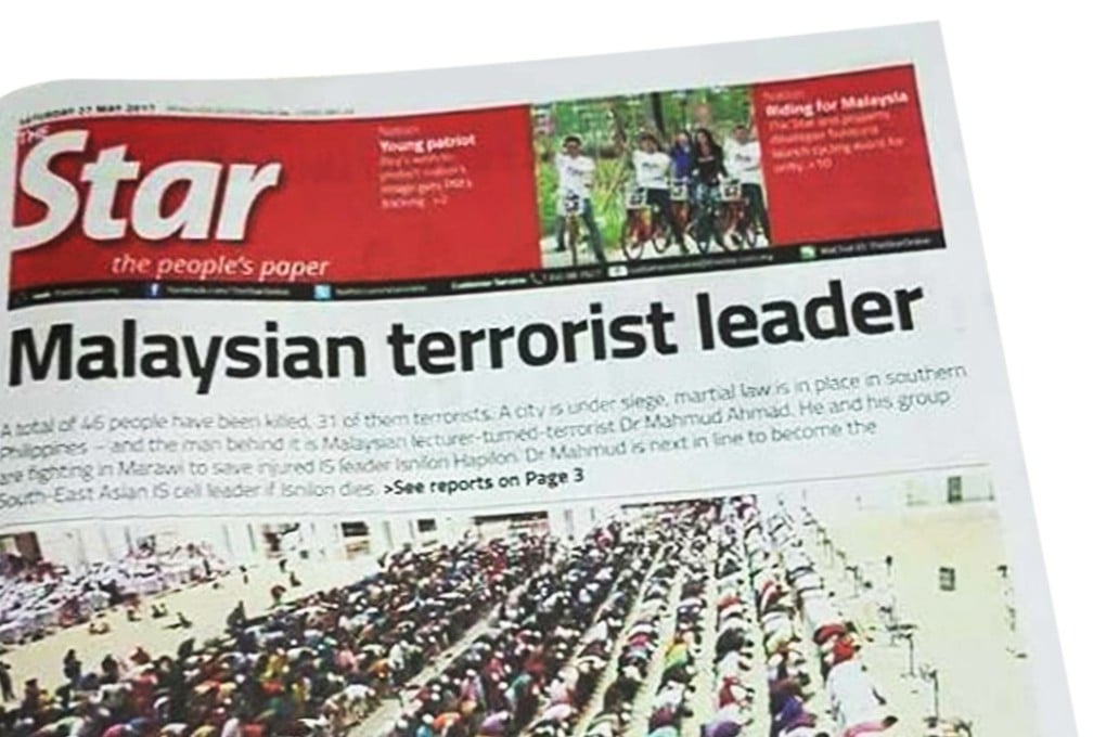 The Star's controversial front page, which enraged many Malaysians. Photo: Internet