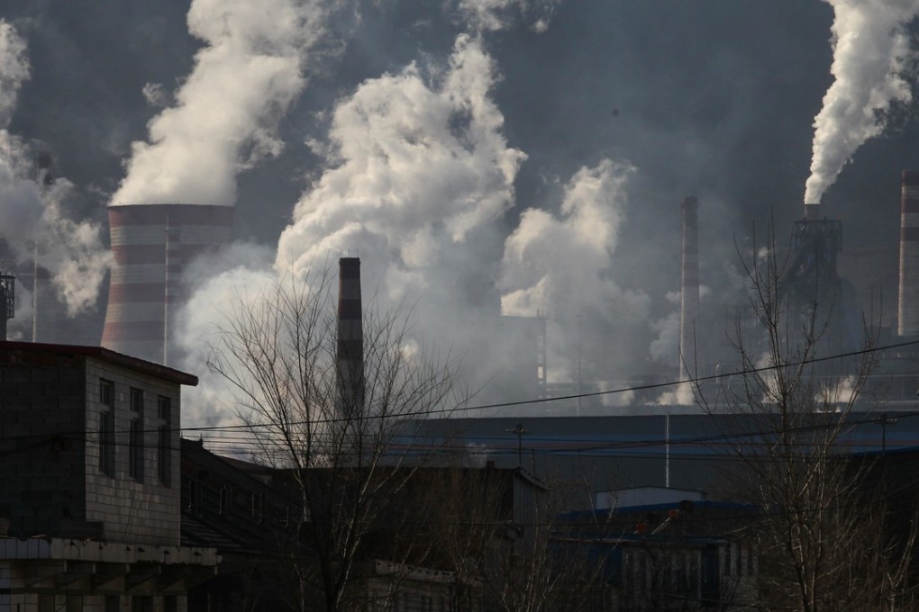 A view of Qianan in Hebei province in December last year. Qianan, with many smoking factories and three-hour drive from China's capital city Beijing, is regarded as one of the air pollutant sources of the capital. Photo: Simon Song