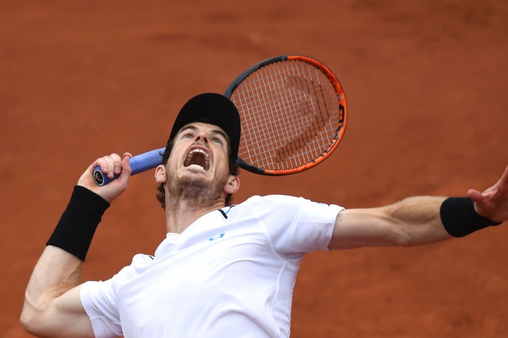 Britain's Andy Murray serves to Argentina's Juan Martin Del Potro during their third-round match. Photo: AFP