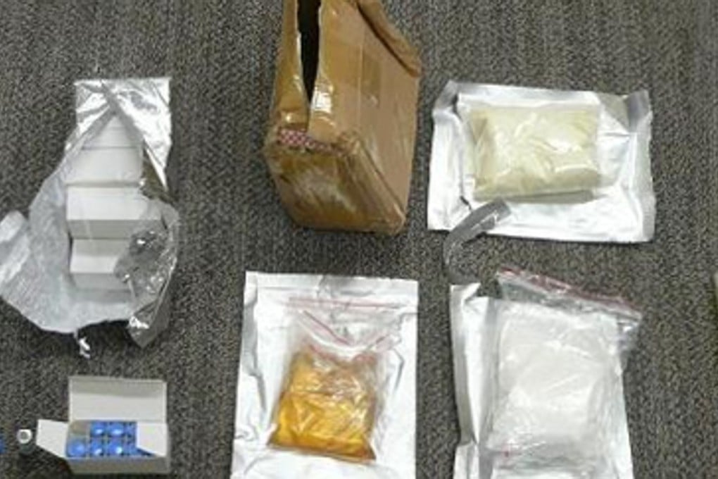‘Bath salts’ seized at the Man Kam To border crossing. Photo: Hong Kong Customs