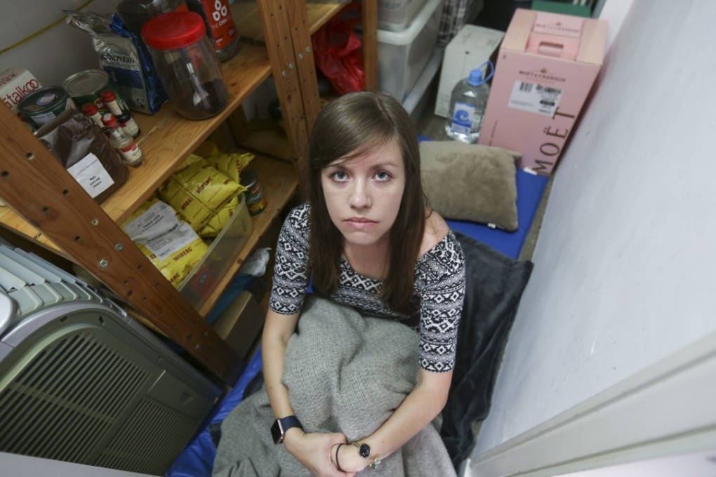As an experiment, reporter Rachel Blundy spends a night in cramped quarters like many domestic helpers do. Photo: Xiaomei Chen
