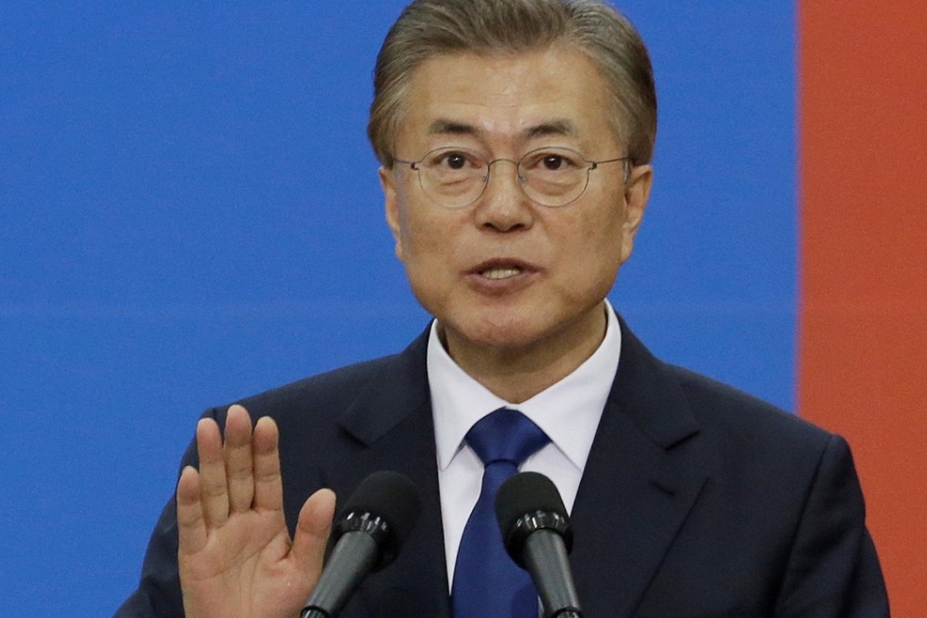 Sceptics say if South Korean President Moon Jae-in really didn’t know there would be six THAAD launchers he’s either ill-informed or incompetent. Photo: Reuters