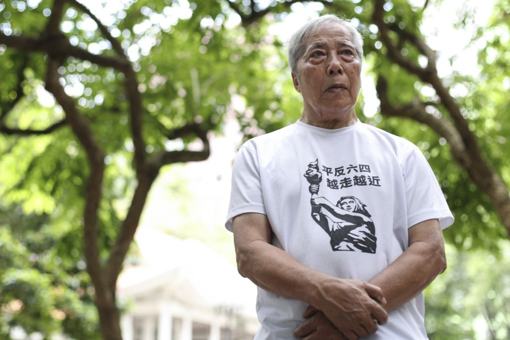 Wong Ching-wo, 80, pledges to continue attending the annual June 4 vigil for as long as he can. Photo: Nora Tam
