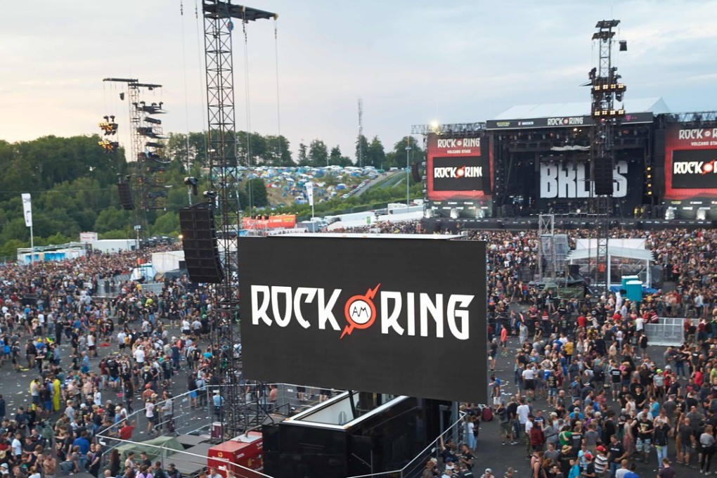 Festivalgoers leave the venue of the Rock am Ring music festival. Photo: AFP
