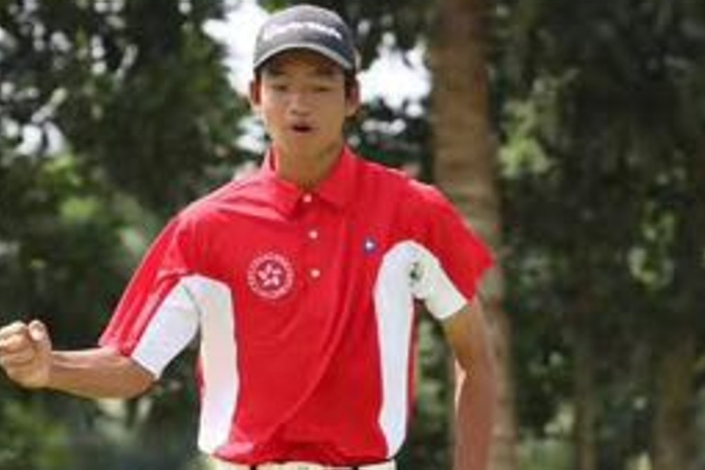 Taichi Kho celebrates in Hainan. Photo: Mission Hills