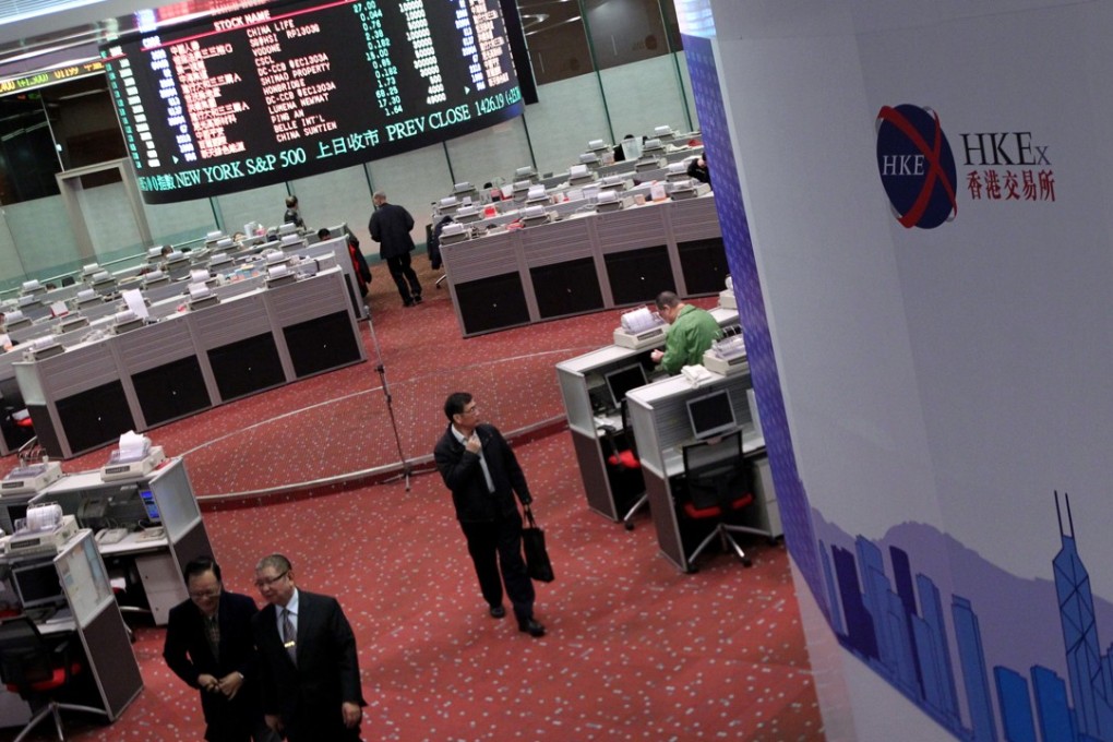 The Hang Seng Index opened up in the morning but quickly reversed lower, shedding 0.24 per cent to close at 25,862.99. Photo: David Wong