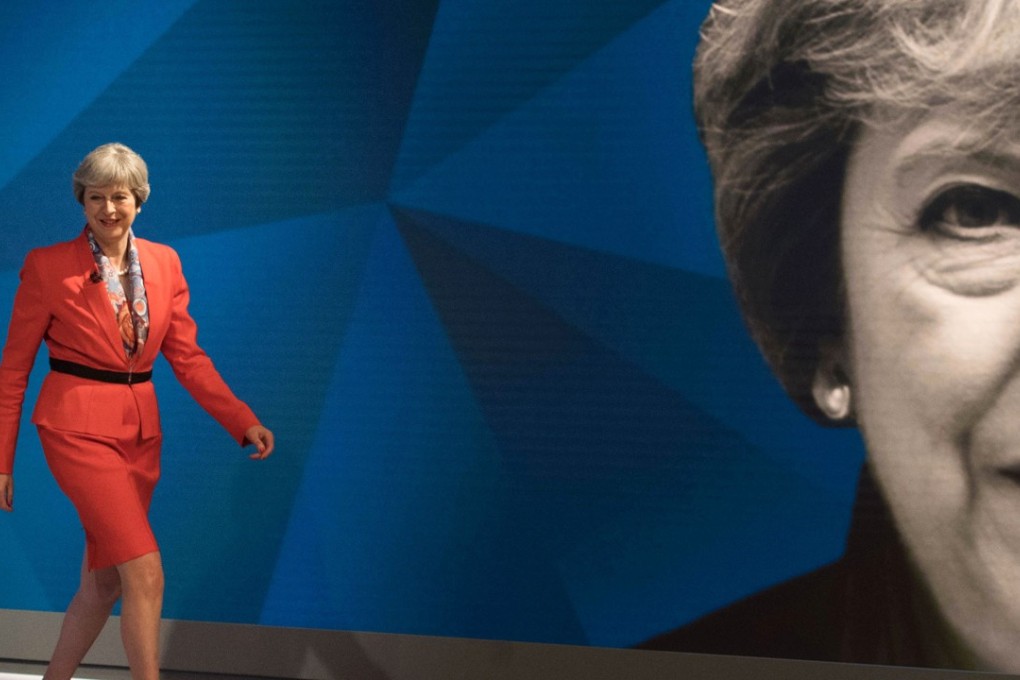 The pound is again under strain as opinion polls show a much tighter race between British Prime Minister Theresa May (pictured) and opposition labour leader Jeremy Corbyn. Photo: AFP