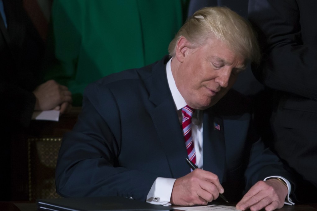 A file picture of US President Donald Trump. Photo: Bloomberg