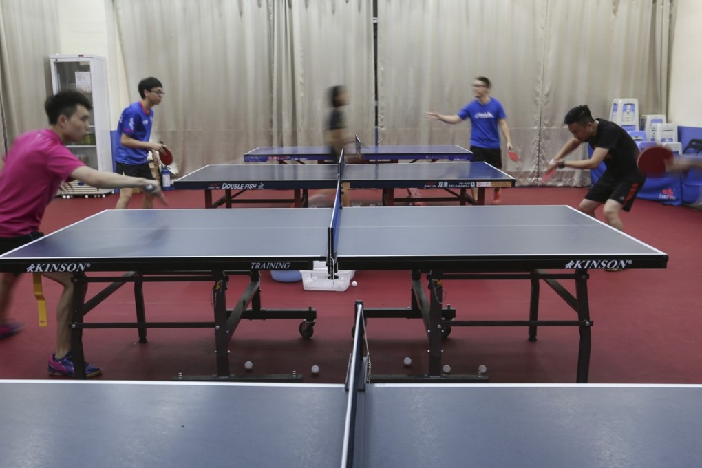 Players at Ping Pong Savantas in Tai Wai say they will find it hard to find somewhere else to train once centre shuts. Photo: Xiaomei Chen