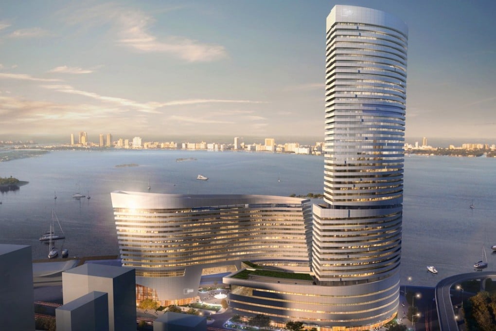 Xiamen Eton Centre is designed to appear as if it has been shaped by the sea. Photo: NBBJ