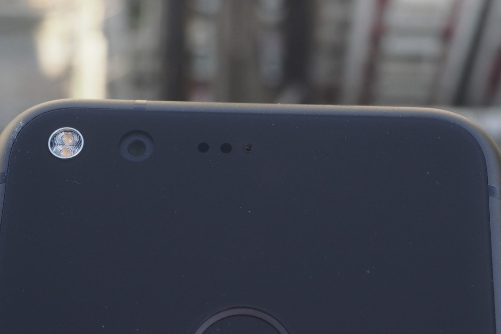 This image taken from smartphone Google Pixel show back, rear camera, flash, noise cancelling microphone. Photo: Eric Wong