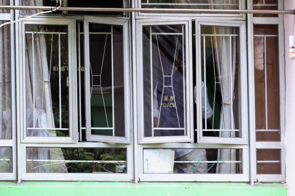 Police investigate a suspected murder at Yiu Ming House in Shau Kei Wan. Photo: Felix Wong