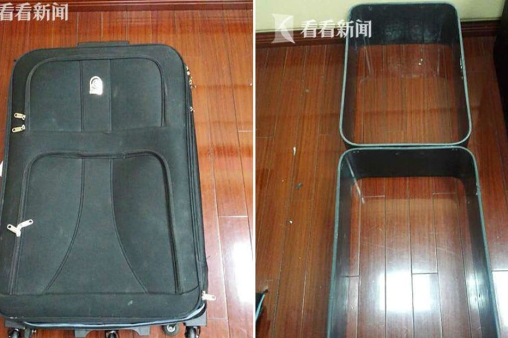 More than 10kg of cocaine was used to make suitcases in an attempt to smuggle the drugs into Shanghai recently. Photo: Handout