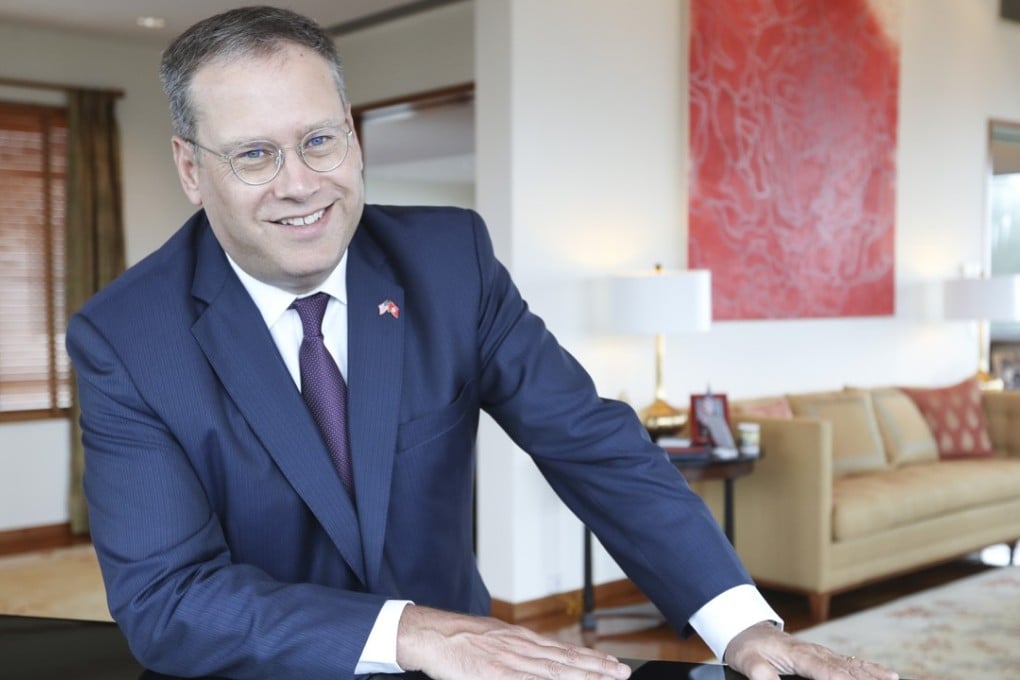 US Consul General Kurt Tong pledged to press for visa-free access for Hong Kong SAR passport holders. Photo: Nora Tam