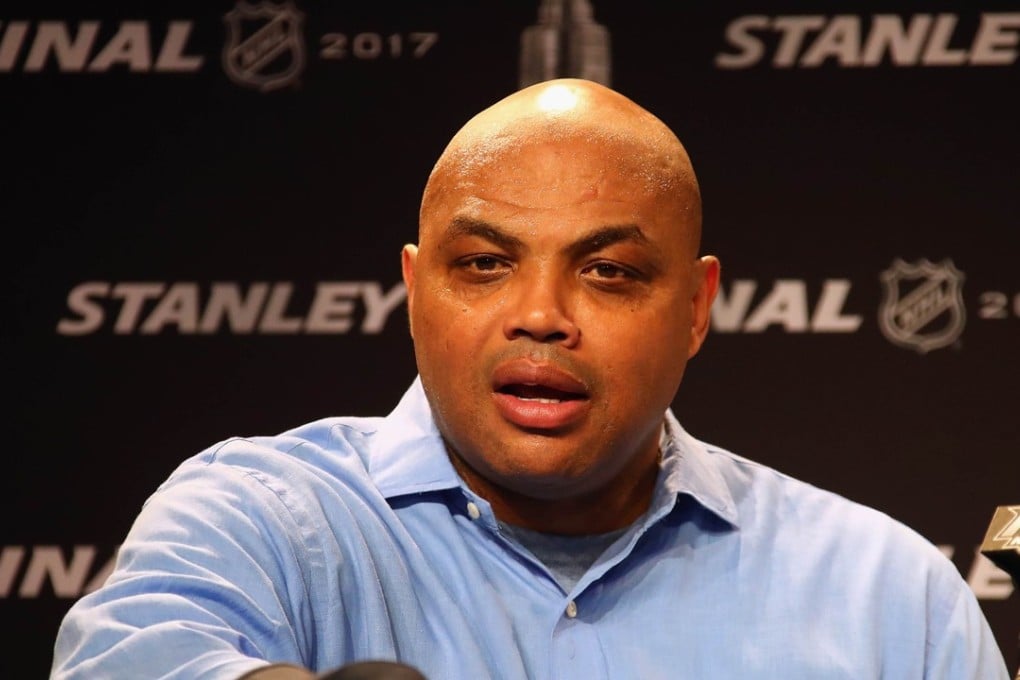 Former NBA player and Hall of Famer Charles Barkley speaks during a press conference prior to Game Four of the 2017 NHL Stanley Cup Final between the Pittsburgh Penguins and the Nashville Predators. Barkley has called the NBA finals dull and boring due to a lack of competition. Photo: AFP