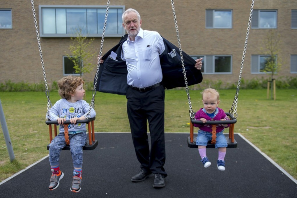 Jeremy Corbyn at a campaign stop in Oxford, Oxfordshire. Photo: EPA