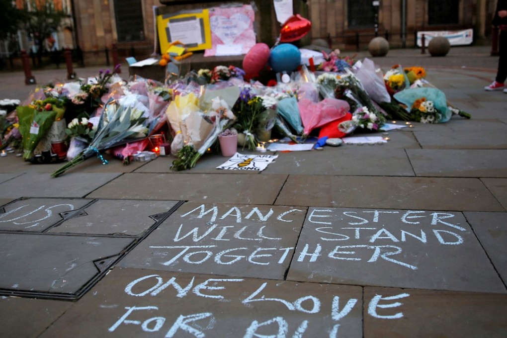Flowers for the victims of the Manchester Arena attack. Photo: Reuters