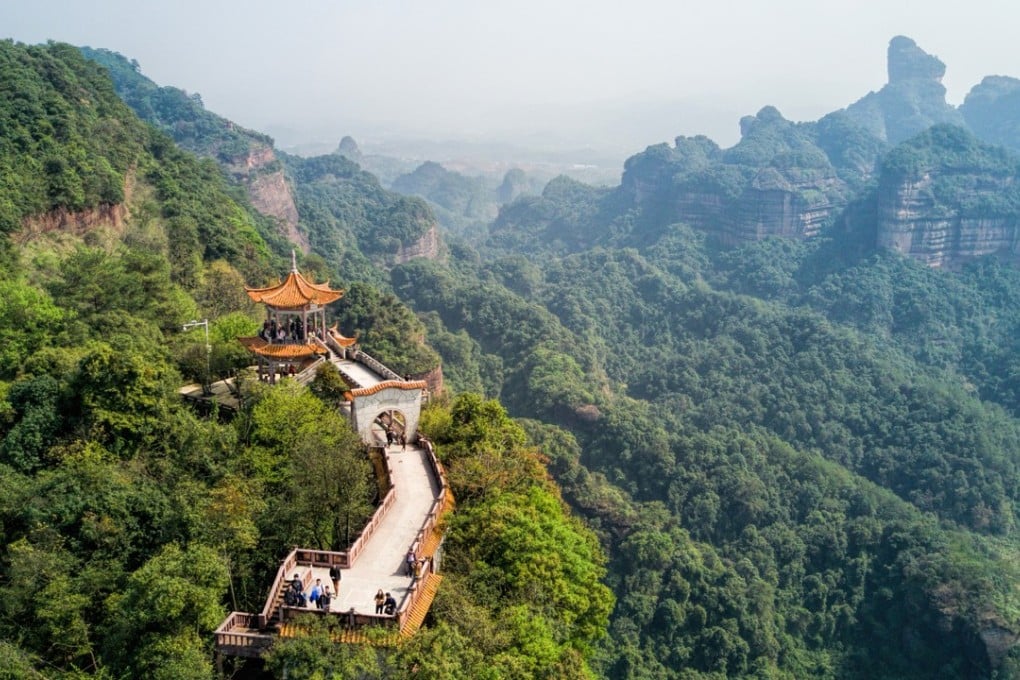 The view over Sunrise Pavilion in the Nanling mountain range. Photos: Martin Williams