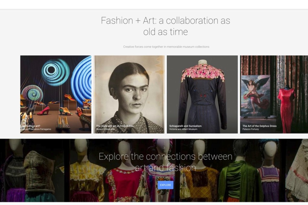 A screenshot showing a section of the new Google project We Wear Culture. Photo: Google via AP