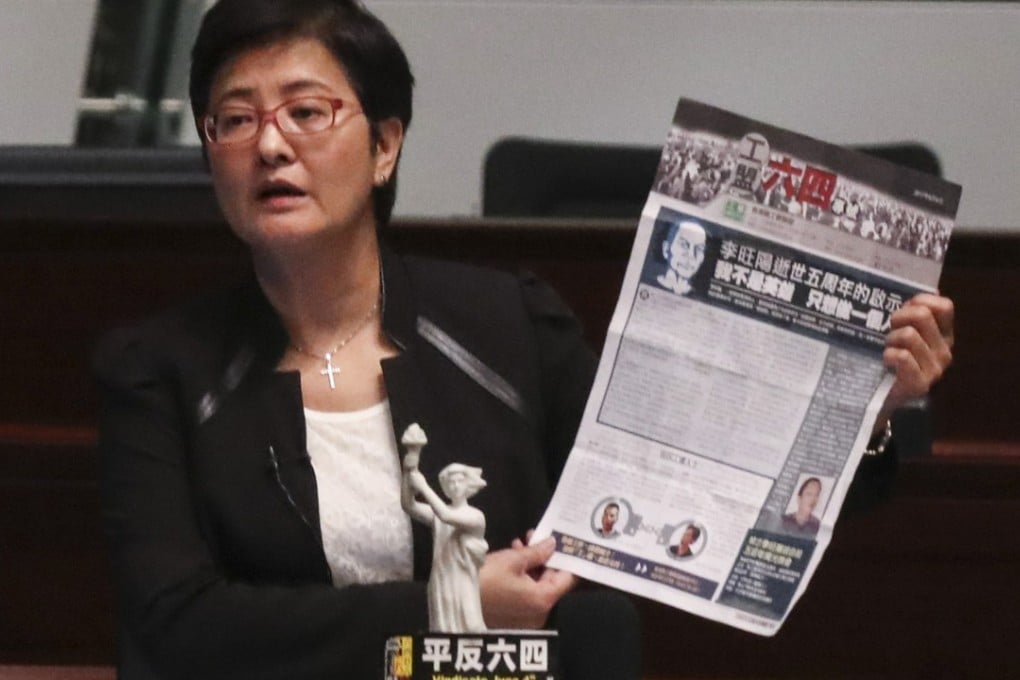 Helena Wong tabled the motion. Photo: Nora Tam