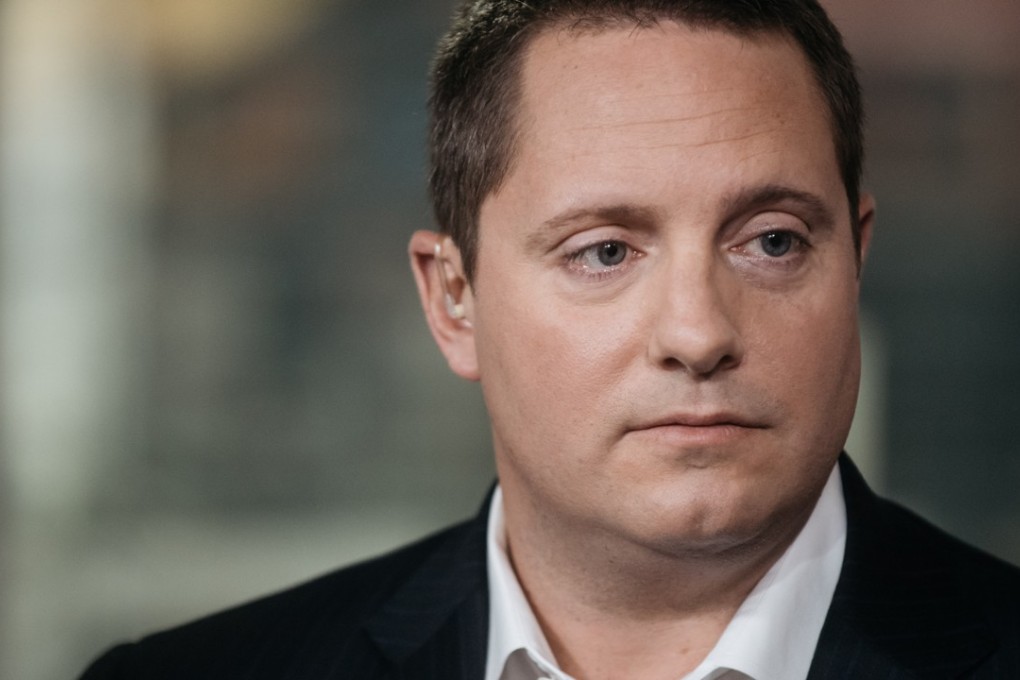 Carson Block, founder of Muddy Waters Capital, seen during a Bloomberg Television interview in Hong Kong on June 6. Photo: Bloomberg