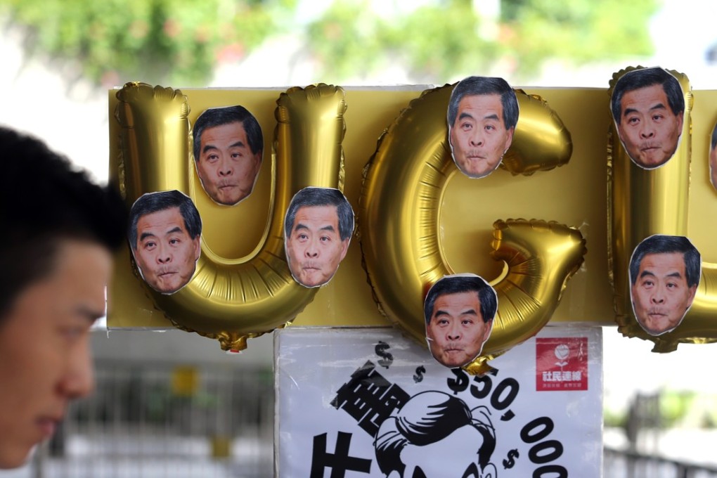Leung Chun-ying received HK$50 million from UGL after his election as chief executive in 2012 but did not declare it to his cabinet. Photo: Sam Tsang