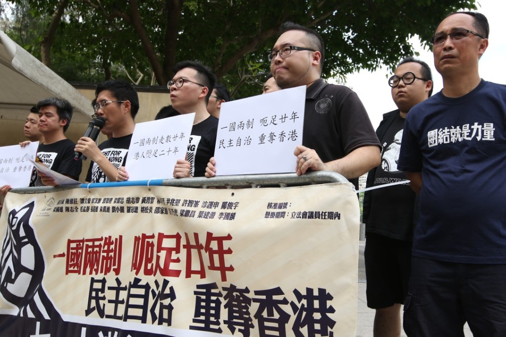 The organiser of the July 1 march wants everyone to wear black to mark the 20th anniversary of the return of Hong Kong to China. Photo: Edmond So