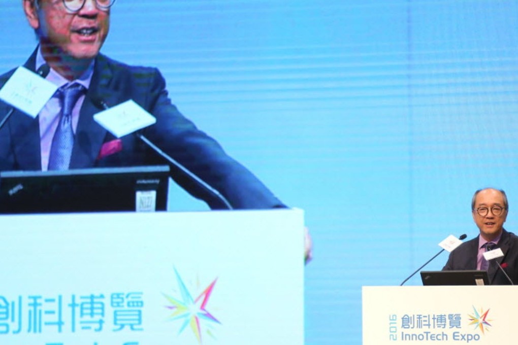 Chan speaking at an event in Wan Chai last year. Photo: Xiaomei Chen