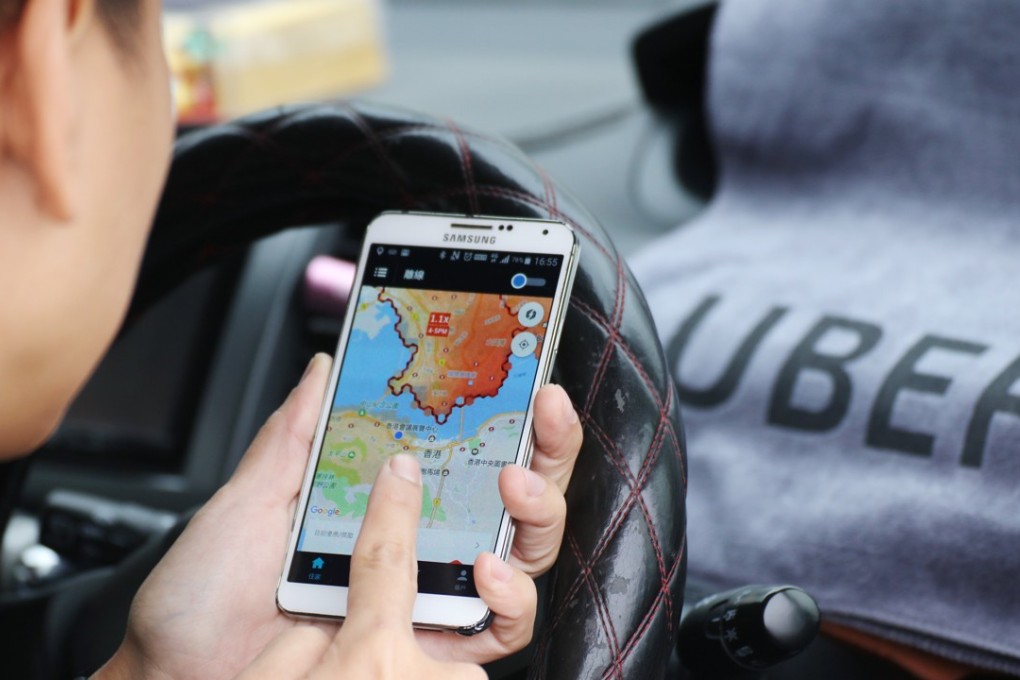 Car-hailing service Uber has not been approved by Hong Kong’s Transport Department. Photo: Felix Wong