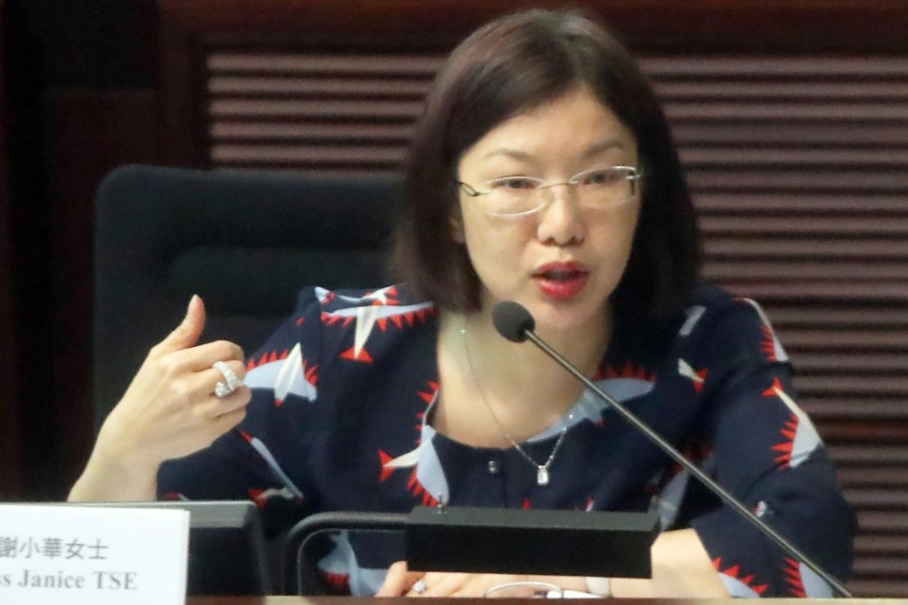 Home Affairs Department director Janice Tse says the submissions were manually monitored by only two employees – an executive officer and a clerk – who were also in charge of sending out reminders and warning letters to licensees. Photo: Nora Tam