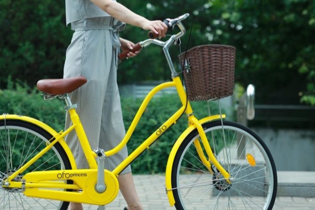 Ofo’s ‘princess bikes’ are designed to differentiate the company from more than 30 rivals. Photo: Handout