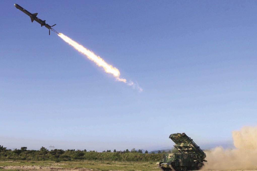 North Korea test-launched a new type of its cruise anti-ship missiles on Thursday, Photo: AP