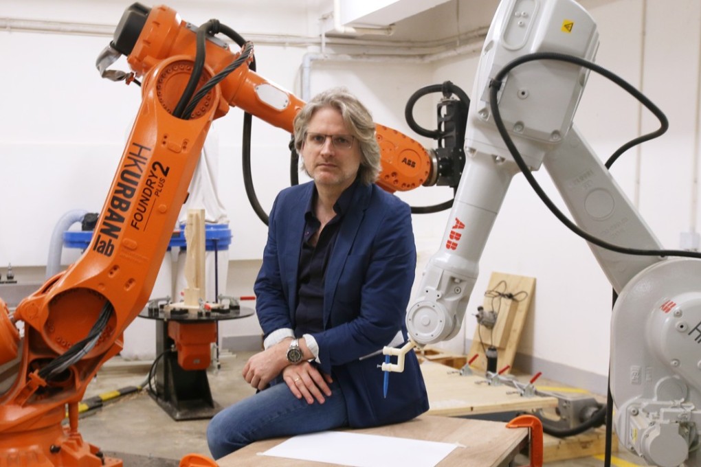 Christian Lange, a senior lecturer at the University of Hong Kong, says robots can help architects resume their original role as builders. Photo: David Wong