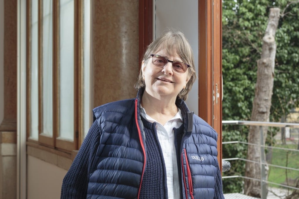 Phyllida Barlow pictured at the British Pavilion at the 2017 Venice Biennale, where her Folly show is on display until November 26.