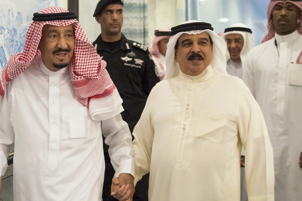 Saudi Arabia’s King Salman, left, with Bahrain’s King Hamad in Jeddah. Photo: AFP