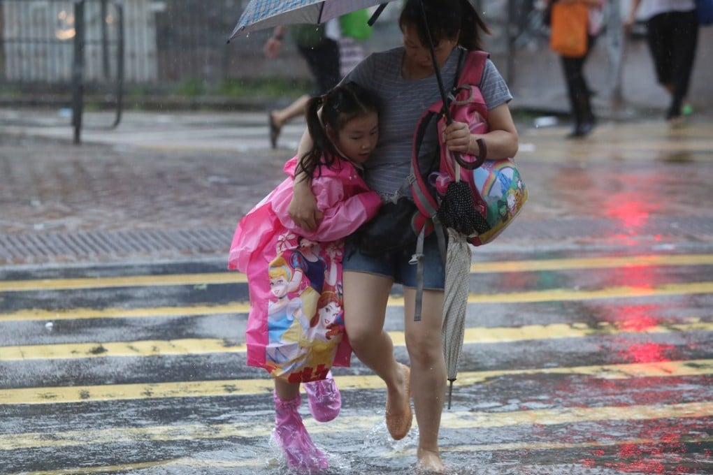 Most Hongkongers took shelter while the No 8 typhoon signal was in force between Monday afternoon and early Tuesday morning. Photo: Sam Tsang