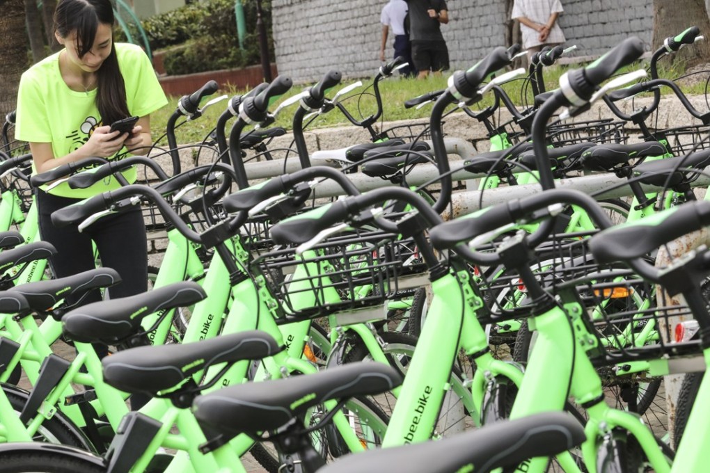 The Gobee bike-sharing service in Sha Tin. Photo: Felix Wong