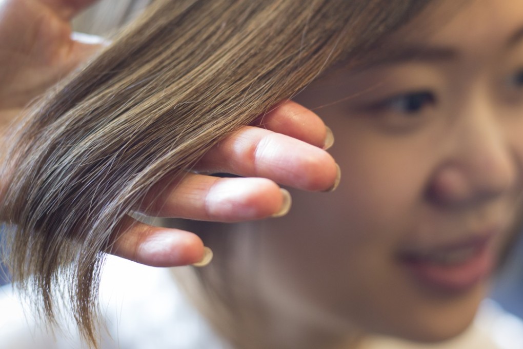 Reporter Rachel Cheung after having the Philip Kingsley hair and scalp treatment at the Mandarin Salon. Photo: May Tse