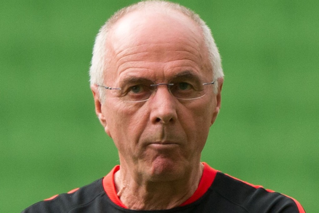 Sven-Goran Eriksson during his time in charge of Shanghai SIPG in February 2016. Photo: Xinhua