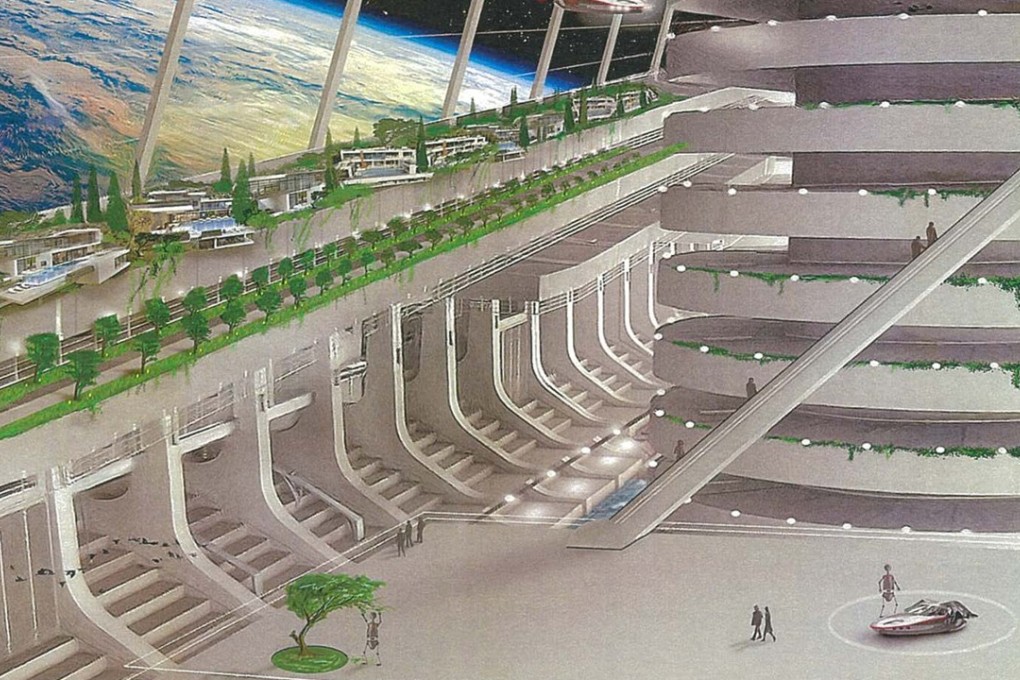 An artist’s impression of the space station Asgardia would operate. Photo: Handout