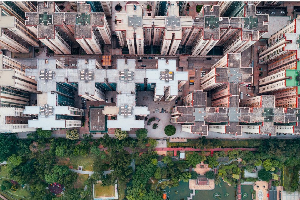Mei Foo, in an aerial series shot by photographer Andy Yeung, who aims to show crowded urban living in Hong Kong. Photos : Andy Yeung