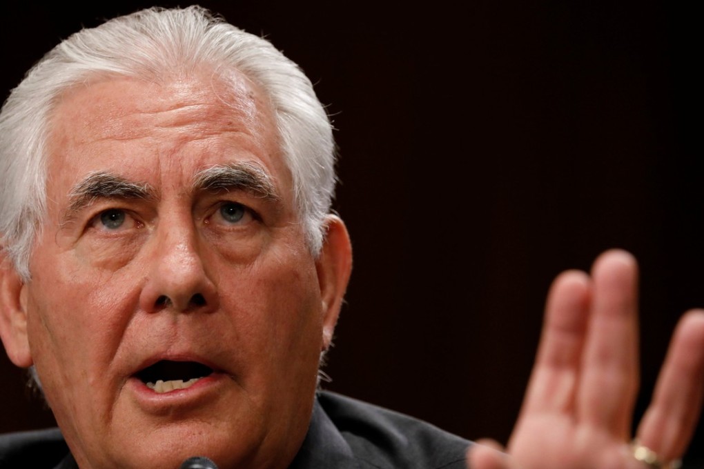 US Secretary of State Rex Tillerson testifies before the Senate Foreign Relations Committee on Capitol Hill in Washington, DC where he warned against completely cutting off talks with Moscow. Photo: Reuters