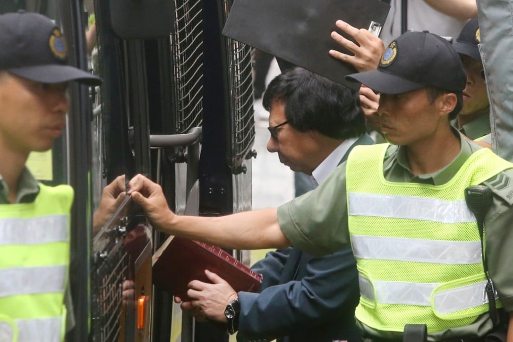 Former Sun Hung Kai Properties co-chairman Thomas Kwok Ping-kwong leaving the Court of Final Appeal in Central. Photo: Sam Tsang