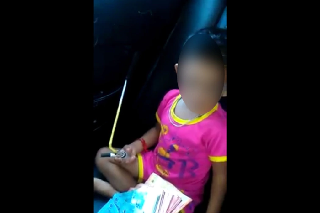 Videos of the boy with the meth pipe have since gone viral on social media. Photo: New Straits Times