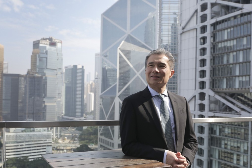 WTT chief executive Vincent Ma declined to answer reporters’ questions on Thursday, amid speculation of a pending bid for Hutchison Global Communications. Photo: Paul Yeung