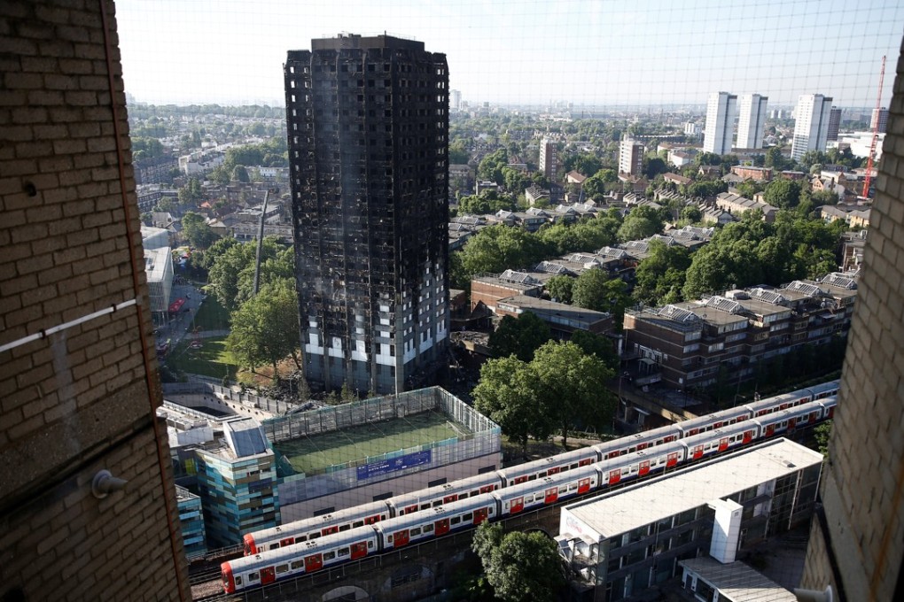 Damage to the tower block is extensive. Photo: Reuters